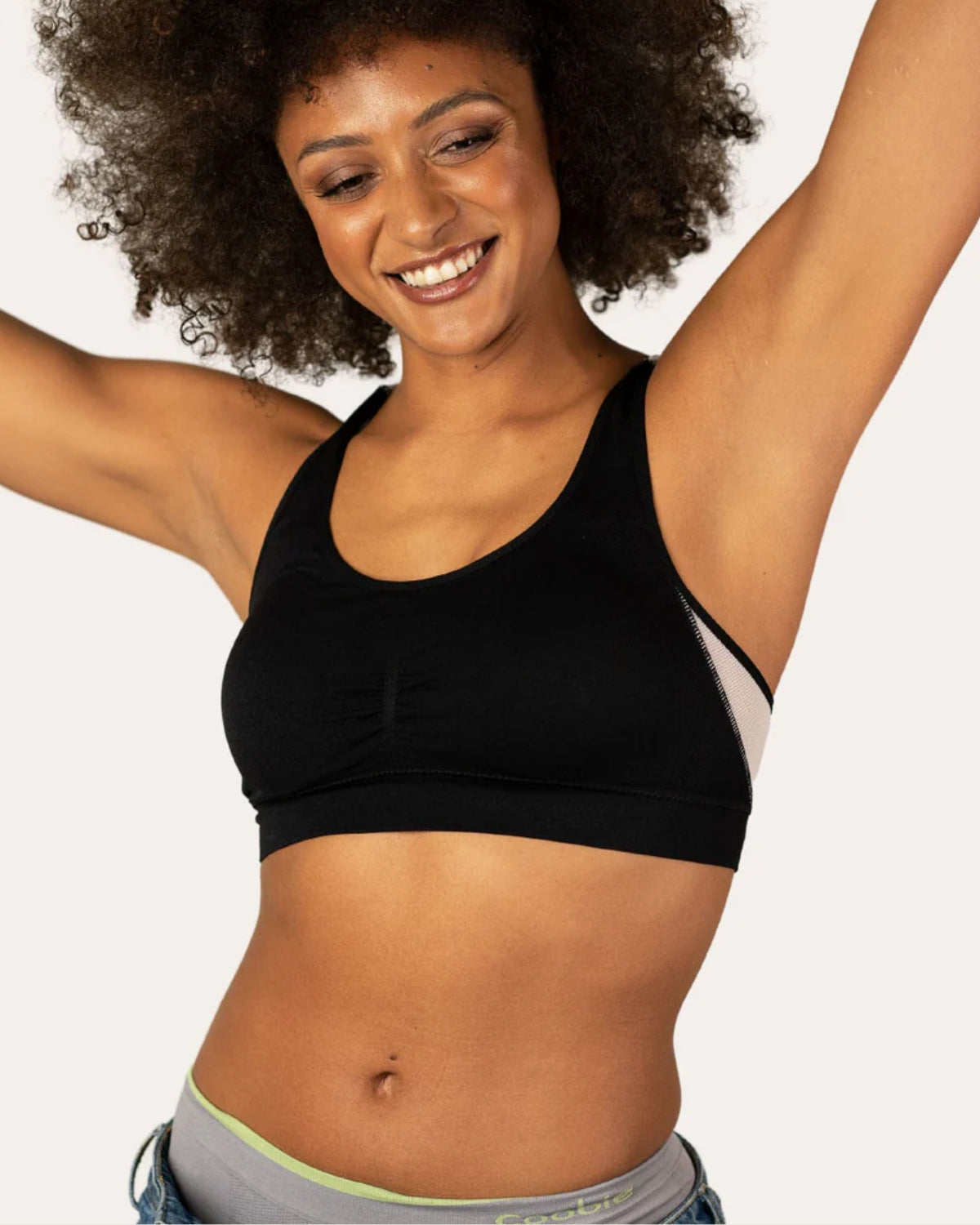 Bavme Breathable Mesh Racerback Sports Bra 9129